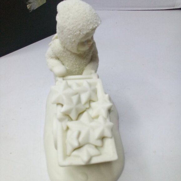 Department 56 Snowbabies There's Another One Figurine Christmas Wheelbarrow - Picture 11 of 13